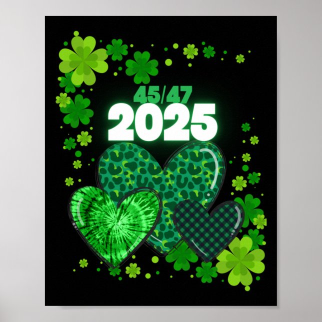 Paddy's Back Funny Trump  Poster (Front)