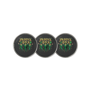 Paddy's Back St Patrick's Day Trump Dancing Golf Ball Marker