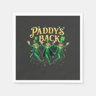 Paddy's Back St Patrick's Day Trump Dancing  Napkins