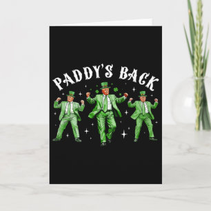 Paddy's Ck Funny Trump St Patrick's Day Lucky Sham Card