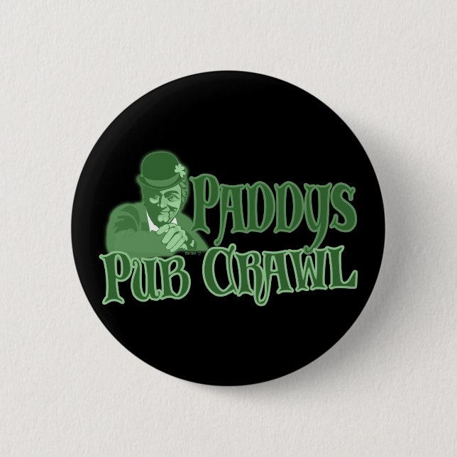 Paddys Pub Crawl Button (Front)