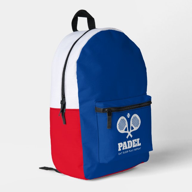 Padel Backpack with custom color design options (Back Corner Left)