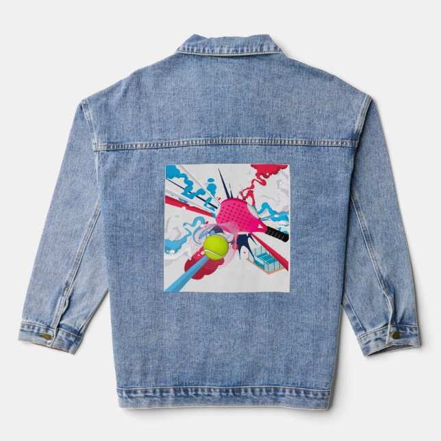 Padel Beach Tennis Denim Jacket (Back)