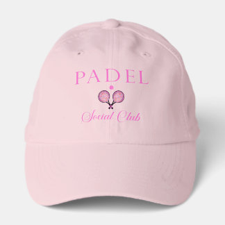 PADEL CAP – SOCIAL CLUB EMBLEM - PINK with PINK