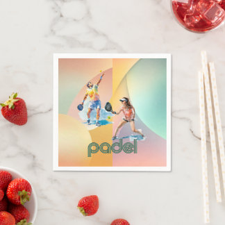 Padel Cocktail Napkin – The Vibrant Padel Style