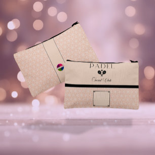 Padel Cosmetic Bag - Social Club Beige Black