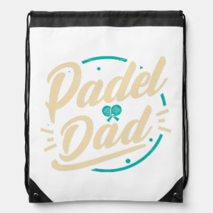 Padel Dad Platform Tennis Paddleball Padel Drawstring Bag