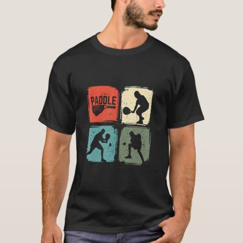Padel Funny Padel Player Vintage Retro Gift  T_Shirt