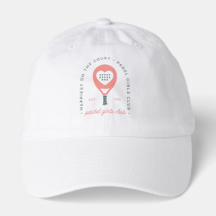 Padel girls club pink aesthetic  hat