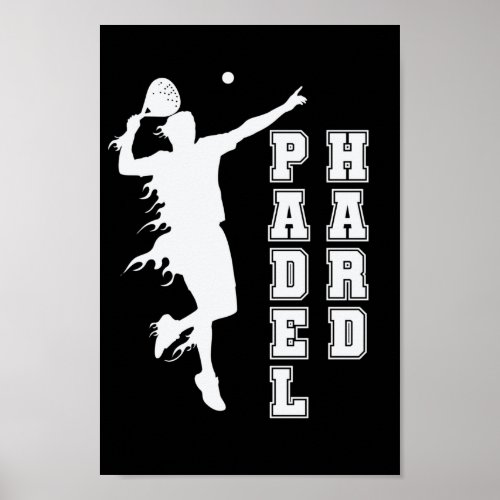 Padel Hard Tennis Sport and Ball Poster