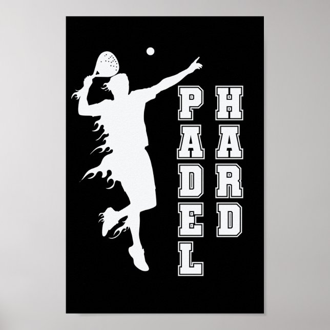 Padel Hard Tennis Sport and Ball Poster (Front)