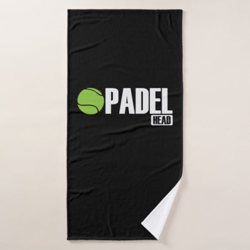 Padel Head Tennis Sport und Ball Bath Towel