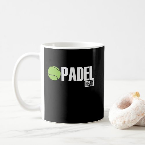 Padel Head Tennis Sport und Ball Coffee Mug