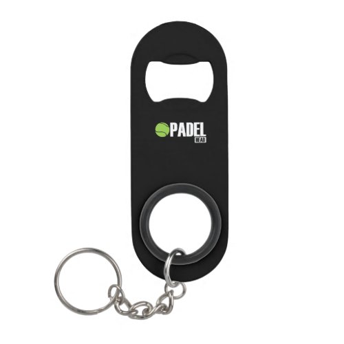 Padel Head Tennis Sport und Ball Keychain Bottle Opener