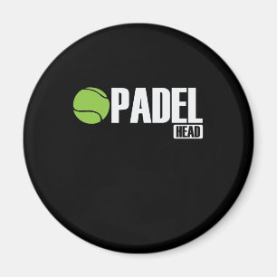 Padel Head Tennis Sport und Ball Magnet