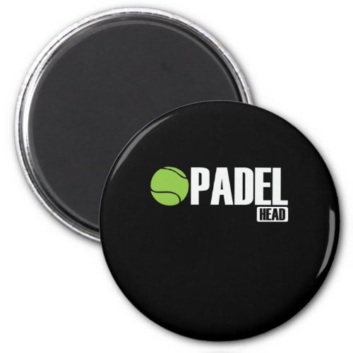 Padel Head Tennis Sport und Ball Magnet