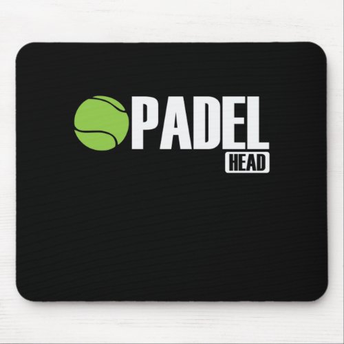 Padel Head Tennis Sport und Ball Mouse Pad