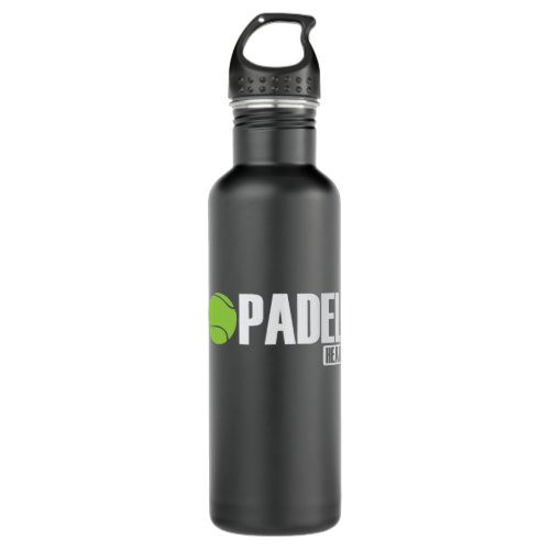 Padel Head Tennis Sport und Ball Stainless Steel Water Bottle