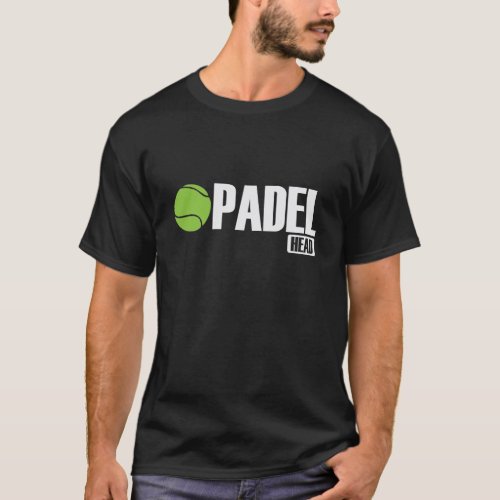 Padel Head Tennis Sport und Ball T_Shirt