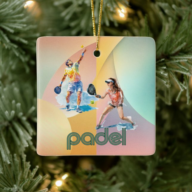 Padel Holiday Ornament – Vibrant Padel Style (Tree)