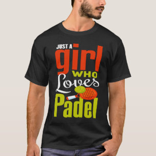 Padel  I Love Sport Padel Girls  Padel Player T-Shirt