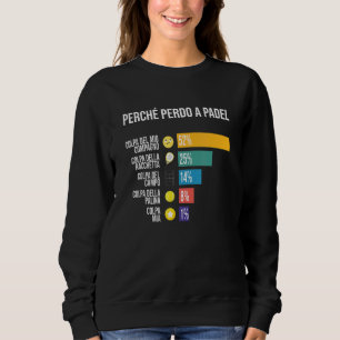 Padel Man Paddle Tennis For Paddlists Sweatshirt