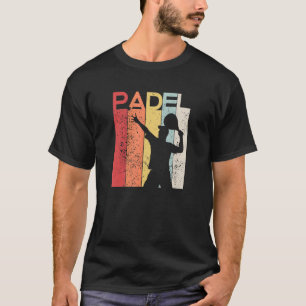 Padel Man   Padel Racquet Retro T-Shirt