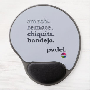 Padel Mouse Pad - Word Vibe Black Grey