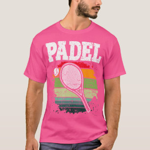 Padel Paddle Tennis Racquet Ball Vintage Colors T-Shirt