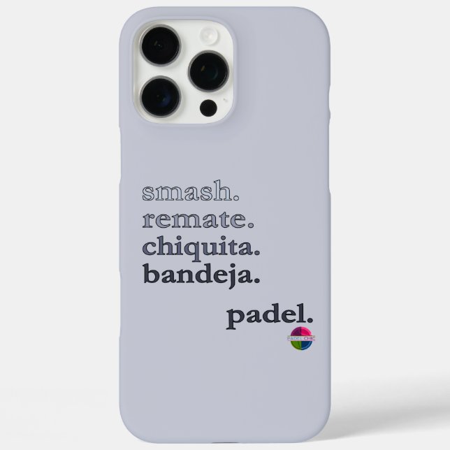 Padel Phone Case-Personalize Word Vibe Black Grey Case-Mate iPhone Case (Back)