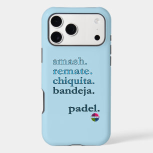 Padel Phone Case-Personalize Word Vibe Sky Blue iPhone 17 Pro Max Case