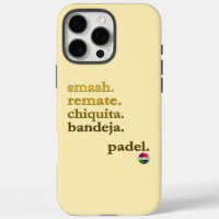 Padel Phone Case-Personalize Word Vibe Yellow Gold