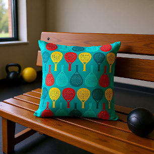 Padel Rest Mode: Activated Throw Pillow