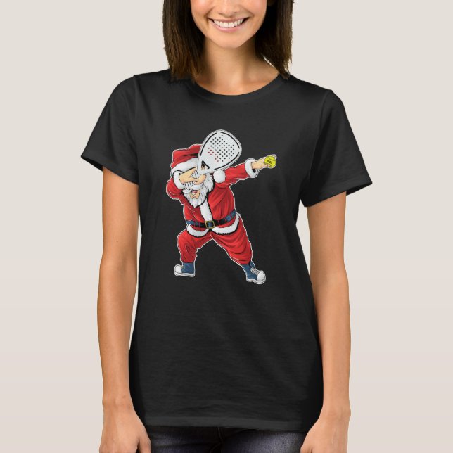 Padel Santa Claus Dabbing Padel Christmas Sweater  (Front)