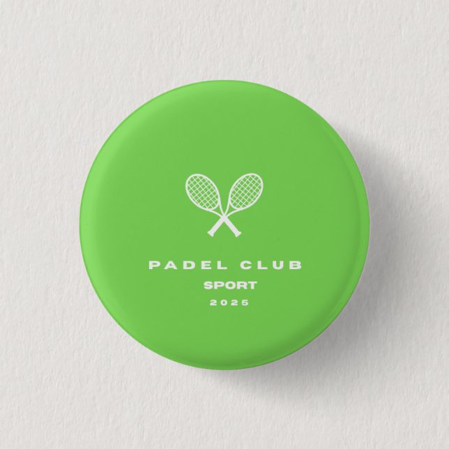  Padel sport round button (Front)