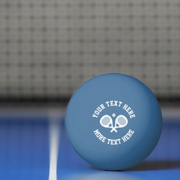 Padel Sports Logo Table Tennis Ping Pong Ball by imagewear at Zazzle