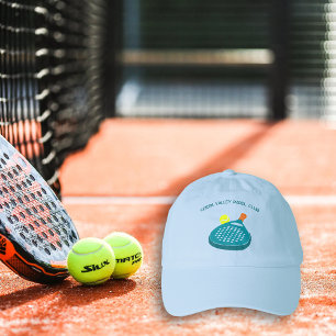 Padel Tennis Racket and Ball Personalized Hat