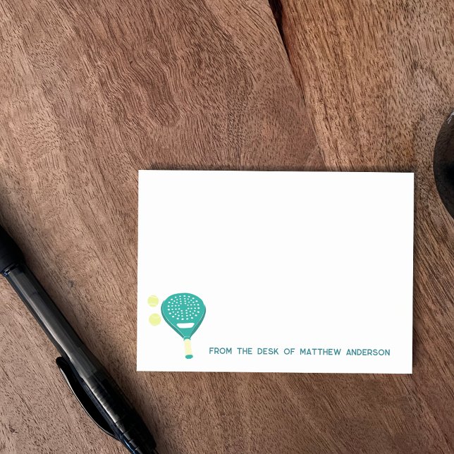 Padel Tennis Racket and Balls Personalized Post-it Notes (Creator Uploaded)