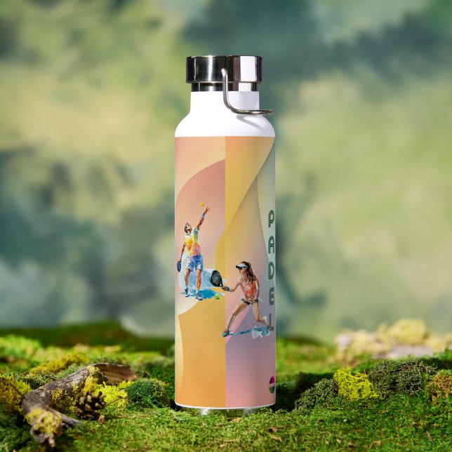 Padel Water Bottle: Vibrant Style Collection Vol.1 Water Bottle (Outdoor (Rotated))