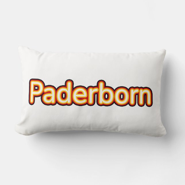 Paderborn Deutschland Germany Lumbar Pillow (Front)