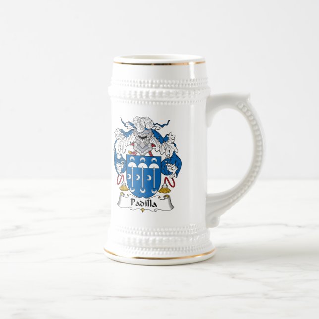 Padilla Family Crest Beer Stein (Right)