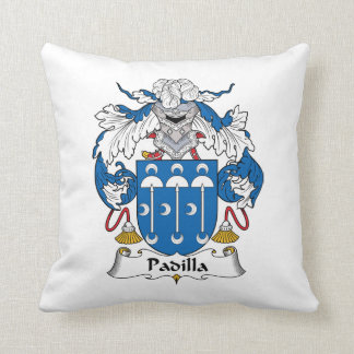 Padilla Family Crest Throw Pillow