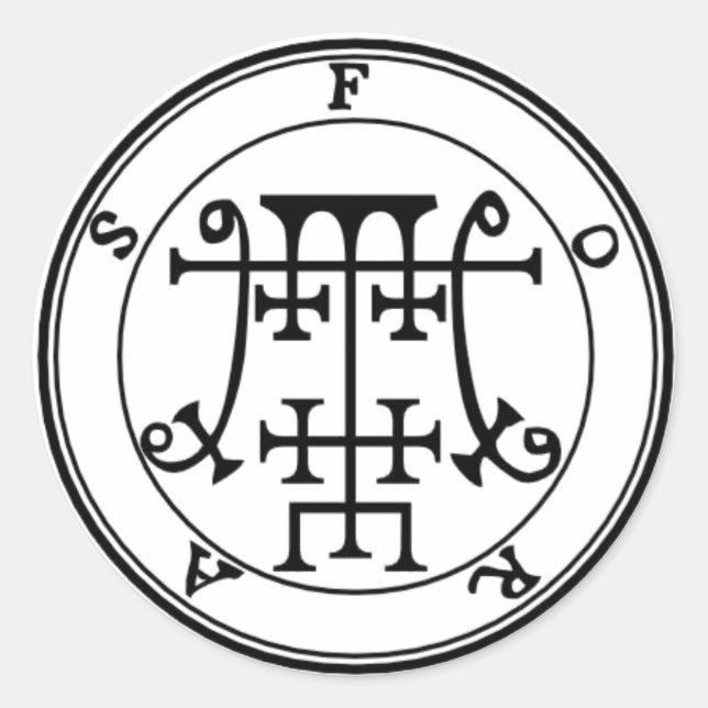 Padivo Foras Goétia Classic Round Sticker (Front)