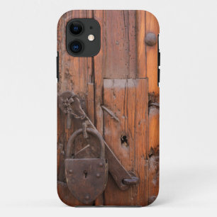 Padlock on wooden door iPhone 11 case