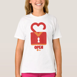 PADLOCK OPEN CLOSED HEART BY MASANSER PIXELAT T-Shirt