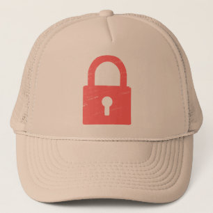 Padlock Textured - Various Colors Available Trucker Hat