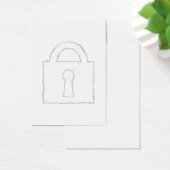 Padlock. Top Secret or Security Icon. (Desk)