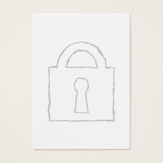 Padlock. Top Secret or Security Icon. (Front)