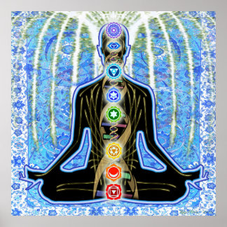 Padma Blue Arabesque Poster