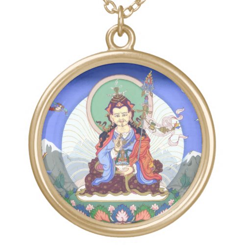 Padmasambhava Tib Guru Rinpoche round necklace